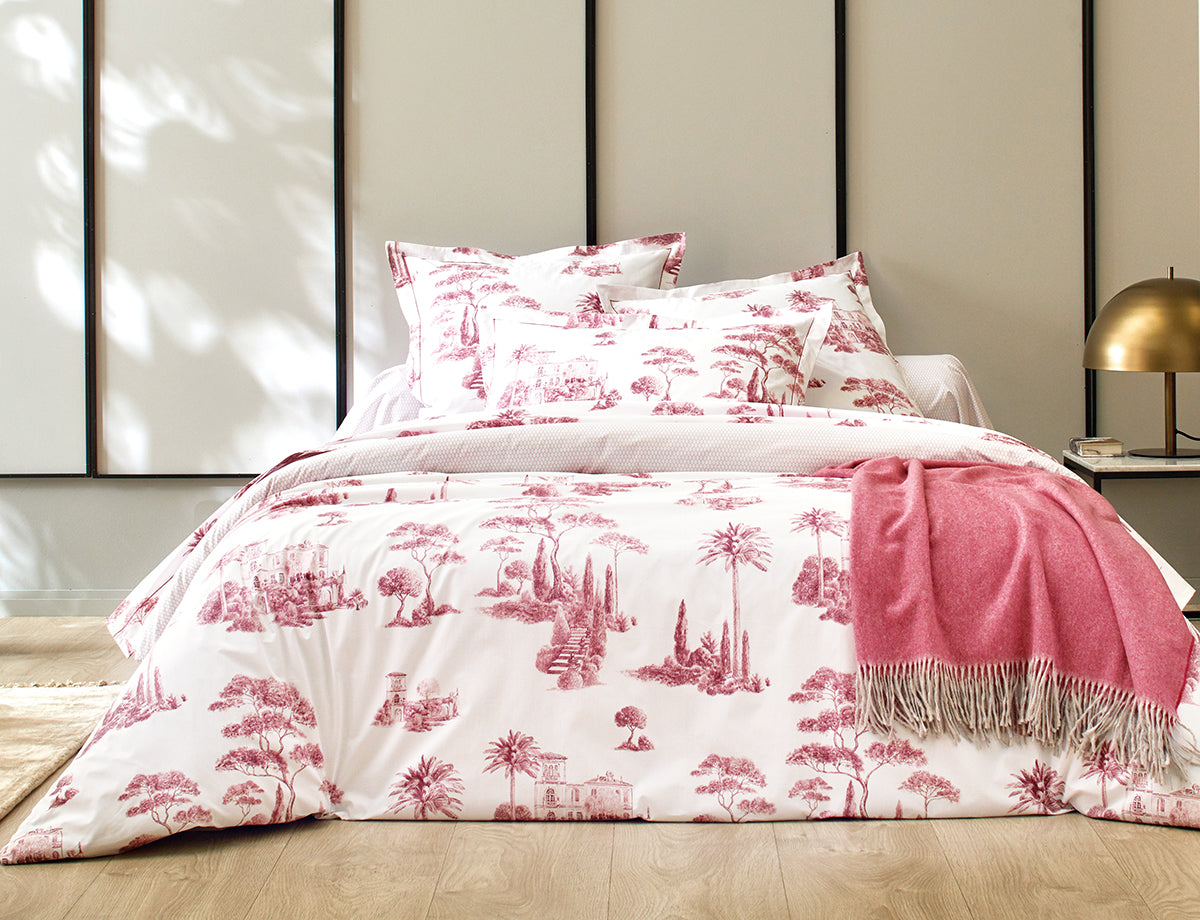 Parure De Lit En Flanelle Bierbaum - 100% Coton - 135x200 Cm - Rose