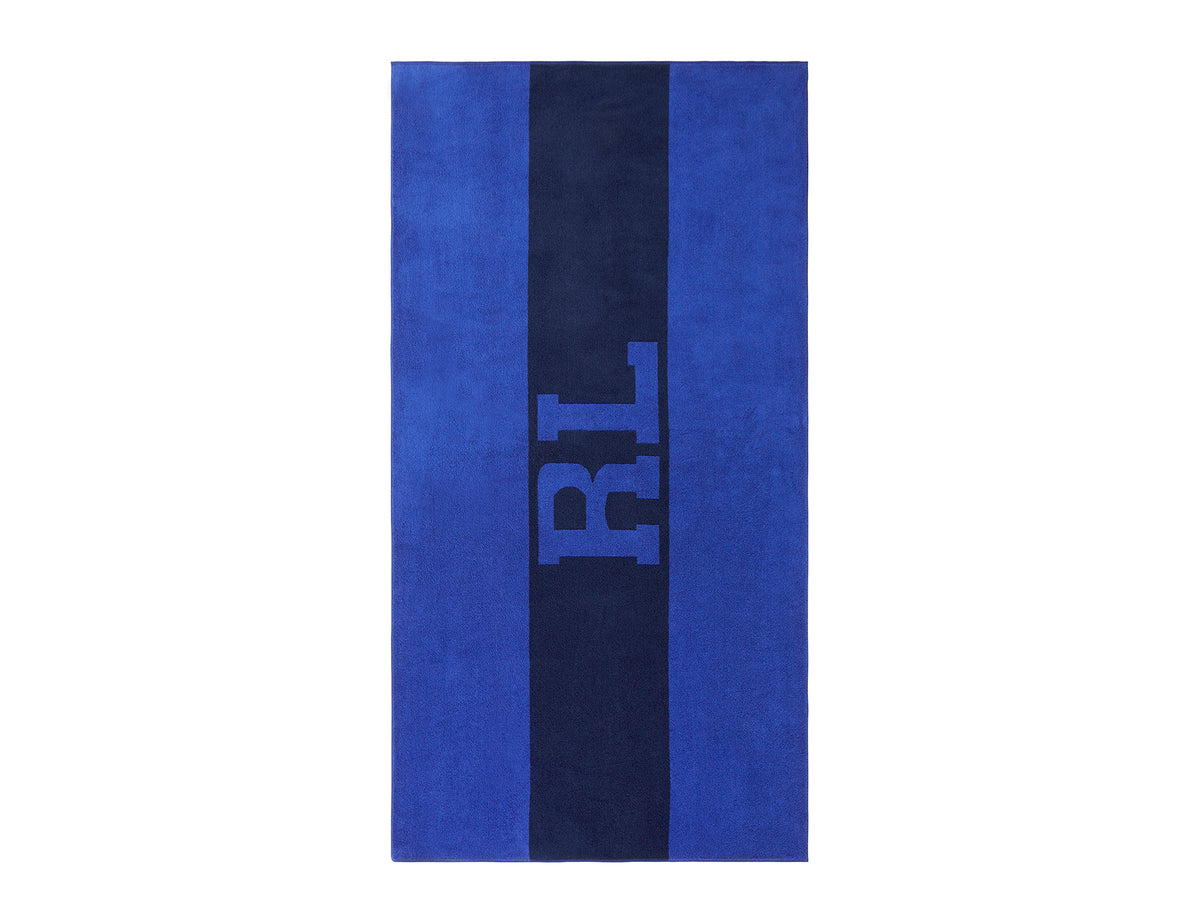 Drap de plage RL Signature Bleu Ralph Lauren