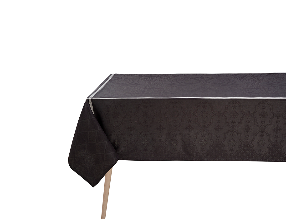 Nappe pur lin Armoiries Lys, Le Jacquard Français