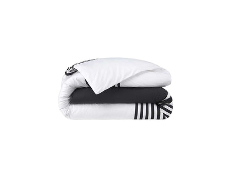 Housse de couette L BAYADERE Bitume Jersey biologique - LACOSTE