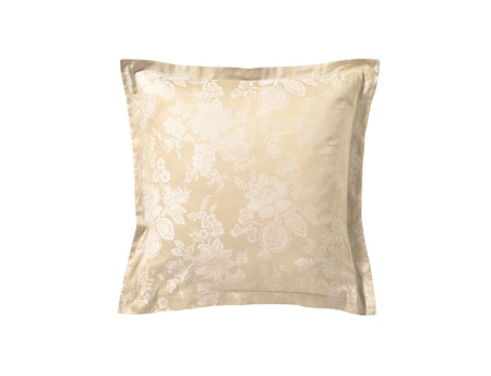 Taie d'oreiller Satin jacquard - ADAGIO Camomille