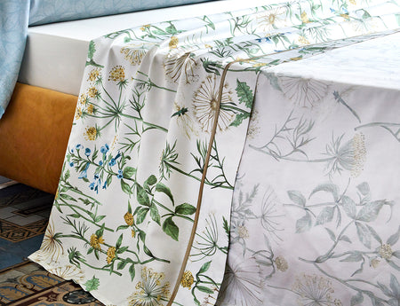 Drap plat Satin de Coton - ANGELICA Tilleul