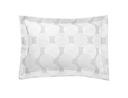 Taie d'oreiller Coton et Polyester - DAHLIA Gris