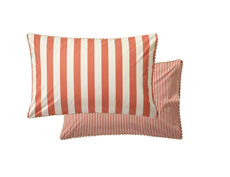 Taie d'oreiller Percale Imprimée - BELLA VITA Terra Cota