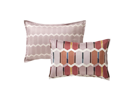 Taie d'oreiller Satin de coton - MOSAÏC Sienne