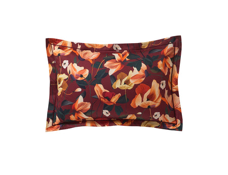 Taie d'oreiller Satin de coton - RHAPSODIE Grenat