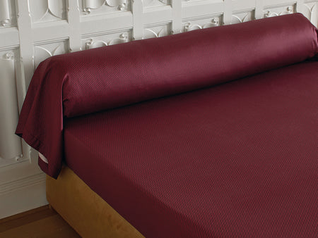 Taie de traversin Satin de coton - RHAPSODIE Grenat