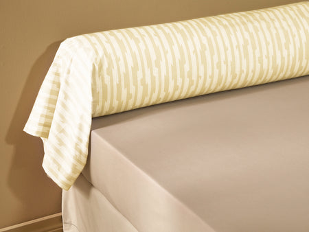 Taie de traversin Percale de coton - SÉRÉNITÉ Sable