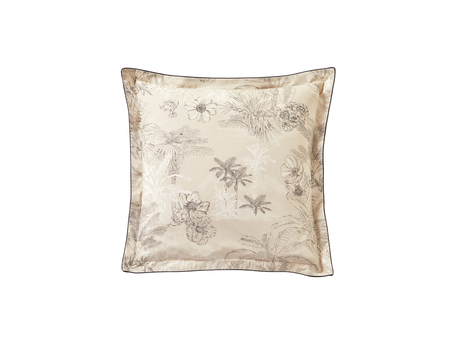 Taie d'oreiller Percale de coton - CARNET DE VOYAGE Sable