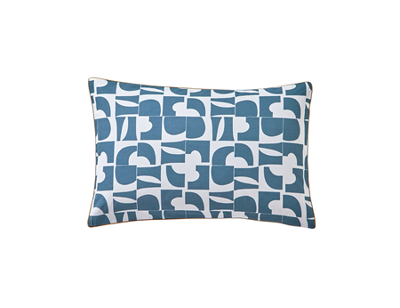 Taie d'oreiller Percale de coton - CRAFT Bleu Paon