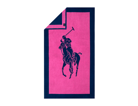 Drap de plage - Polo Jacquard Maui Navy - Ralph Lauren
