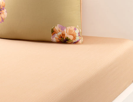 Drap housse FALBALAS Satin de coton - OLIVIER DESFORGES