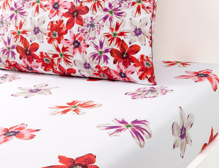 Drap housse K FLEUR satin de coton - KENZO