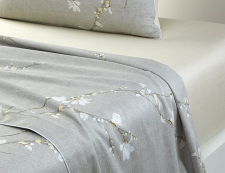 Drap Satin de coton - ALMOND FLOWERS