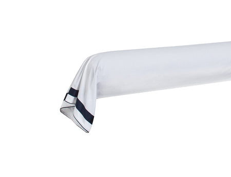 Taie de traversin Percale de coton - EGERIE Bleu Corinthe