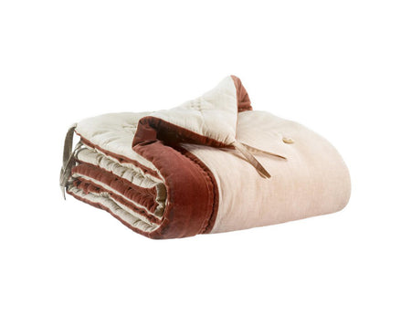 Edredon Coton - ELISE CHAMBRAY Tabac