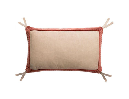 Coussin Coton - ELISE CHAMBRAY Tabac
