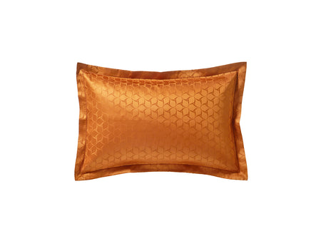 Taie d'oreiller Satin Jacquard - ÉOLE Cognac