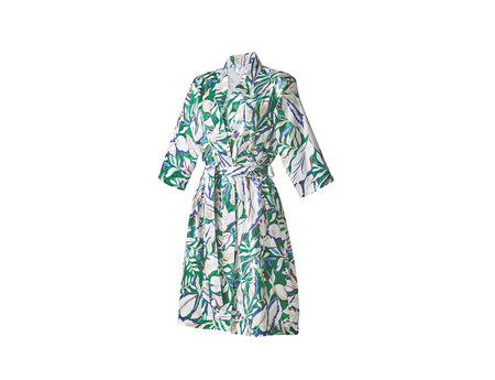 Déshabillé Satin imprimé - EUPHORIA Emeraude