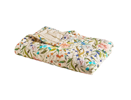 Couvre Lit Matelassé Satin - GIARDINO Naturel