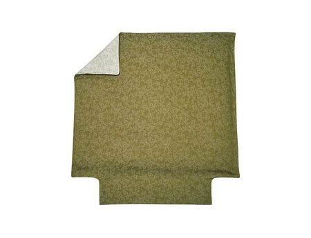 Housse de couette Satin Jacquard - GINGKO Olive