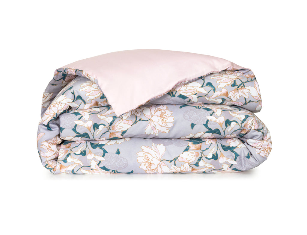 Housse De Couette Thumbprintz King Size, Motif Hibiscus Koi Rose, En Coton Mélangé, Neuve Avec étiquettes