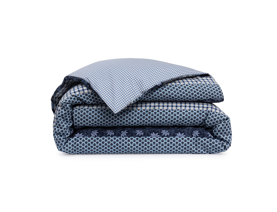 Parure de lit Housse de couette + taie carrée en coton lavé, Soft Line