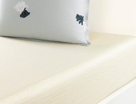 Drap housse Satin de coton - MOONFLOWER Gris