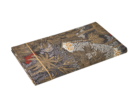 Drap plat Satin de coton - JARDINS DE BABYLONE Indigo