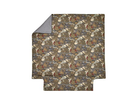 Housse de couette Jardins de Babylone indigo