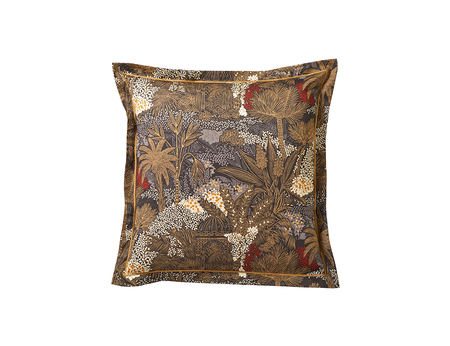 Taie d'oreiller Satin de coton - JARDINS DE BABYLONE Indigo