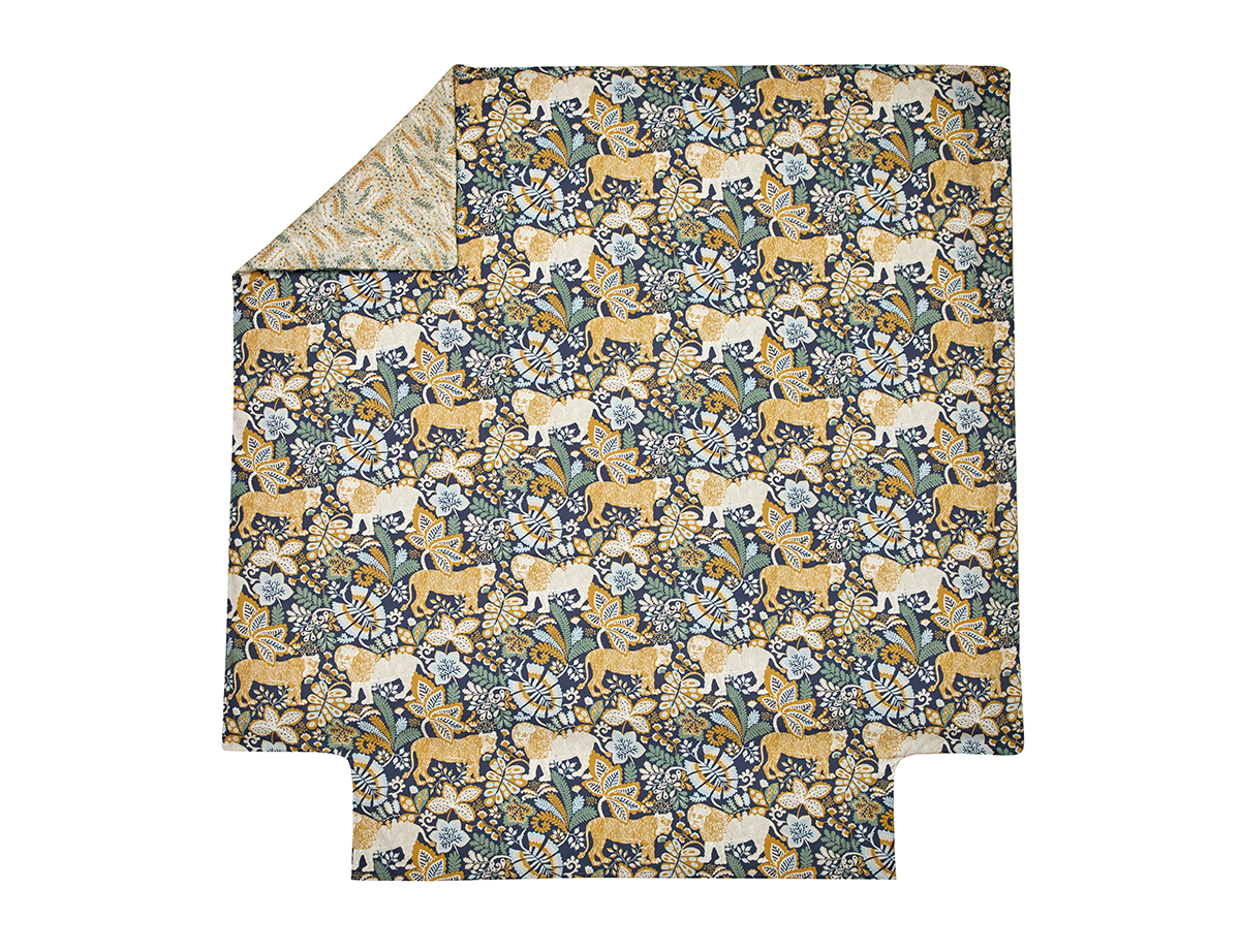 Coussin tissé jacquard chenillé blanc et vert 45x45 ASTON | Maisons du Coussin tissé jacquard chenillé blanc et vert 45x45 ASTON | Maisons du