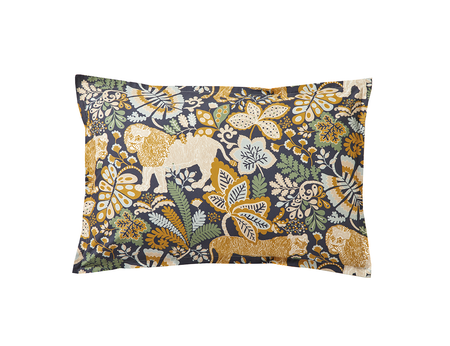 Taie d'oreiller Percale de coton - JUNGLE Multico