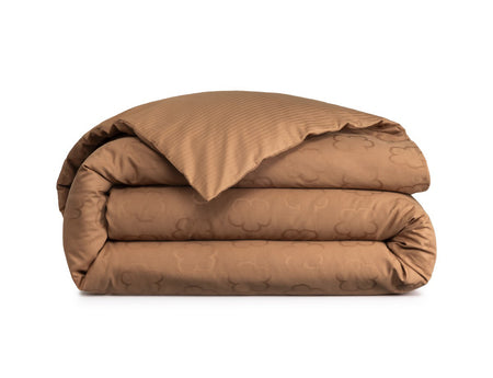 Housse de couette Satin jacquard de coton - K HANADOT Cannelle