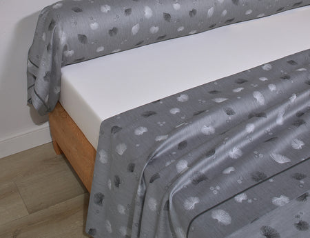 Drap plat Satin Jacquard - KYOTO Graphite