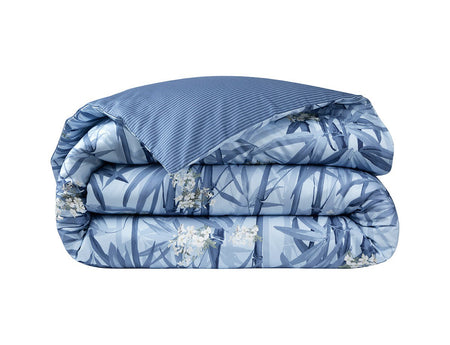 Housse de couette Satin de coton - K ZEN Bleu