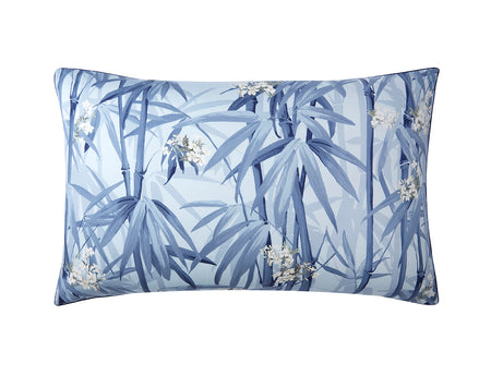 Taie d'oreiller Satin de coton - K ZEN Bleu
