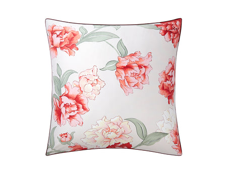 Taie d'oreiller Satin de coton - PEONY Rouge