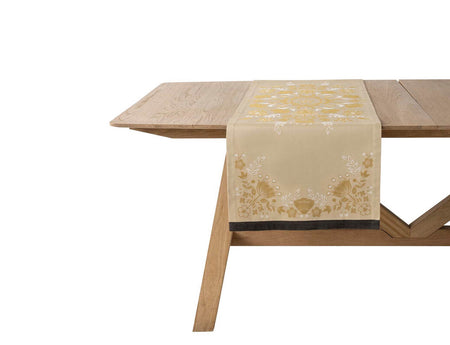 Chemin de table 100% coton - FÉÉRIE Pain d'épice