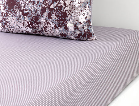 Drap-housse Satin de coton lavé - L OMBRE