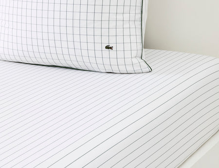 Drap-housse Percale de coton - L TENNISN Vert