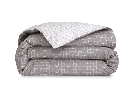 Housse de couette Percale de coton biologique - L BLOCK Greige