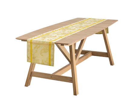 Chemin de table 100% coton - A L'ORANGERIE Mimosa