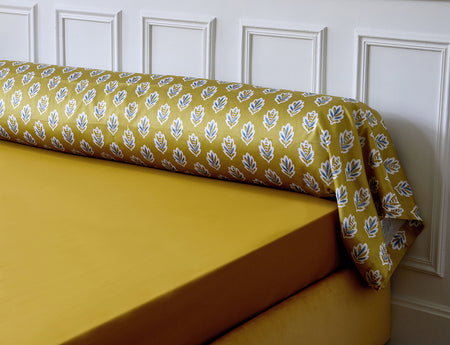 Taie de traversin Satin de Coton - MADURAI Curry