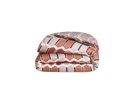 Housse de couette Satin de coton - MOSAÏC Sienne