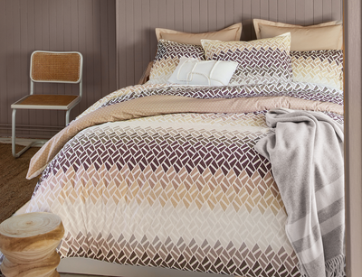 NUANCES Grenat - Percale de coton