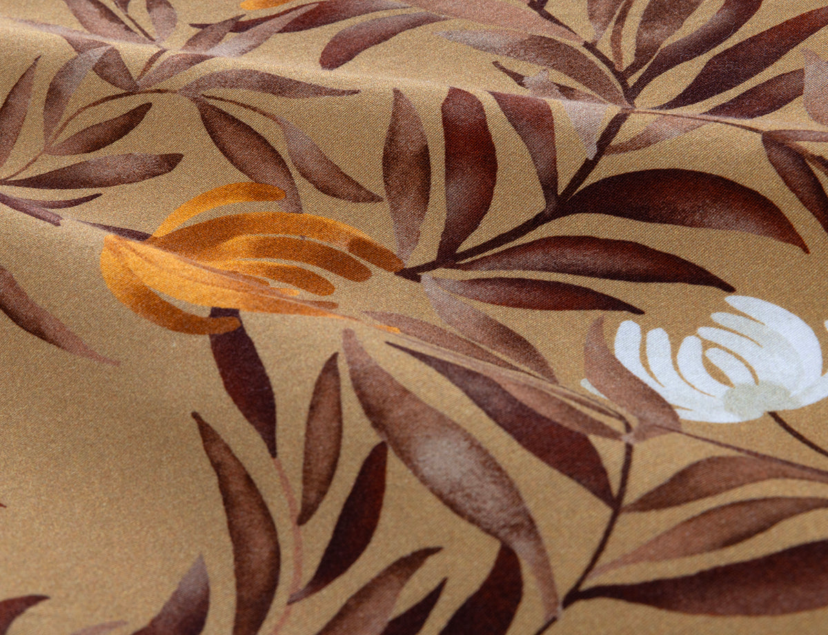 Drap plat satin de coton, Lizbeth - Imprimé floral - 180 x 290 cm Drap plat satin de coton, Lizbeth - Imprimé floral - 180 x 290 cm