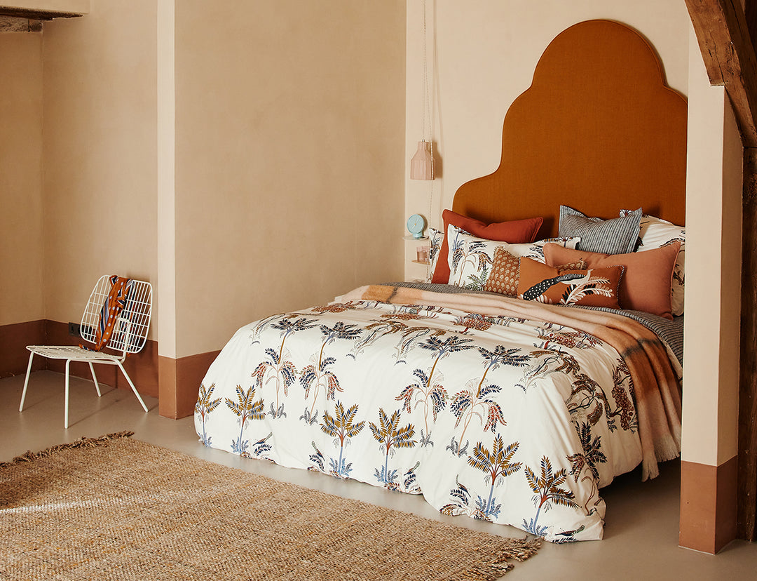 Housse De Couette Olivier Desforges Baptiste, 140x200 Cm, Coton Peigné, Motif Raisin Réversible