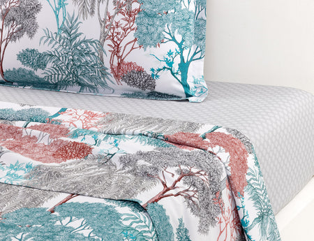 Drap plat Percale de coton - VIE SAUVAGE