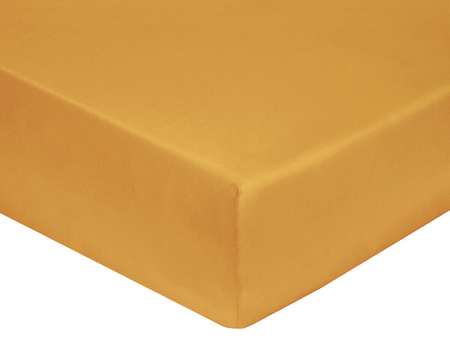 Drap housse Percale Bio - TANDEM Indigo/Fauve